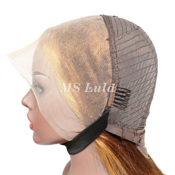 Honey Blonde Highlight #4/27 Straight 13x4 BOB Lace Front Wig (Full Frontal Wig) - Image 3